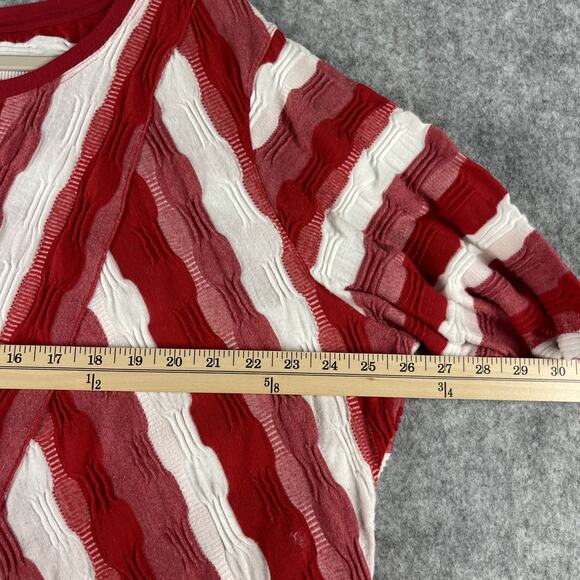 Ali Miles Tunic Top Womens 2X Striped Textured Crinkle Stretch Artsy Lagenlook - Picture 7 of 13